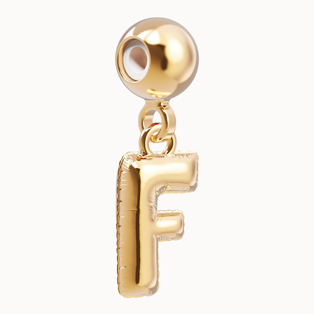 Letter F Charm