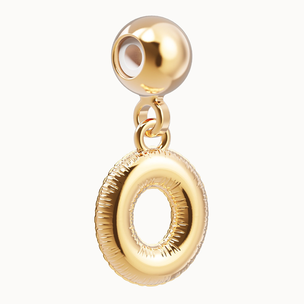 Letter O Charm