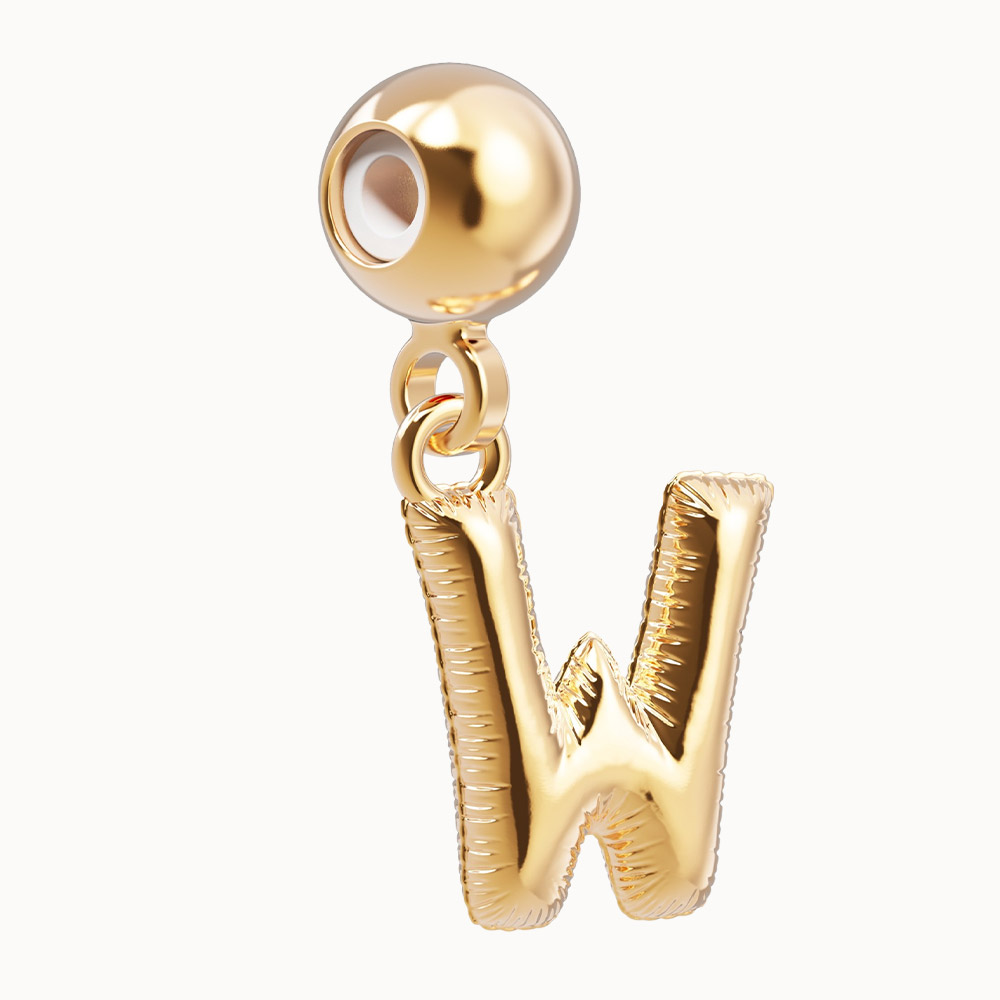 Letter W Charm