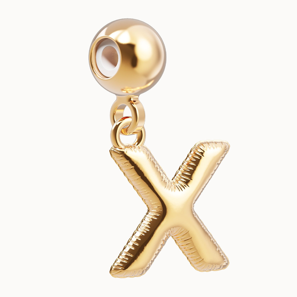 Letter X Charm