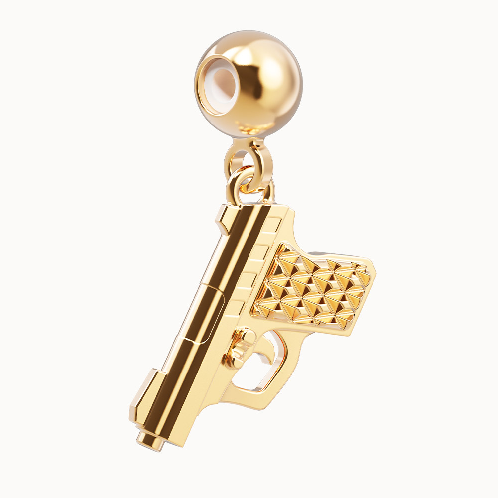 Gangsta Gun Charm