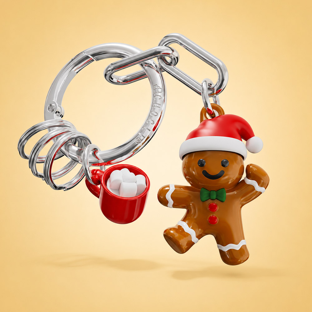 Gingerbread Man Keycharm
