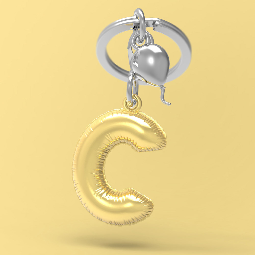 Letter C Keychain
