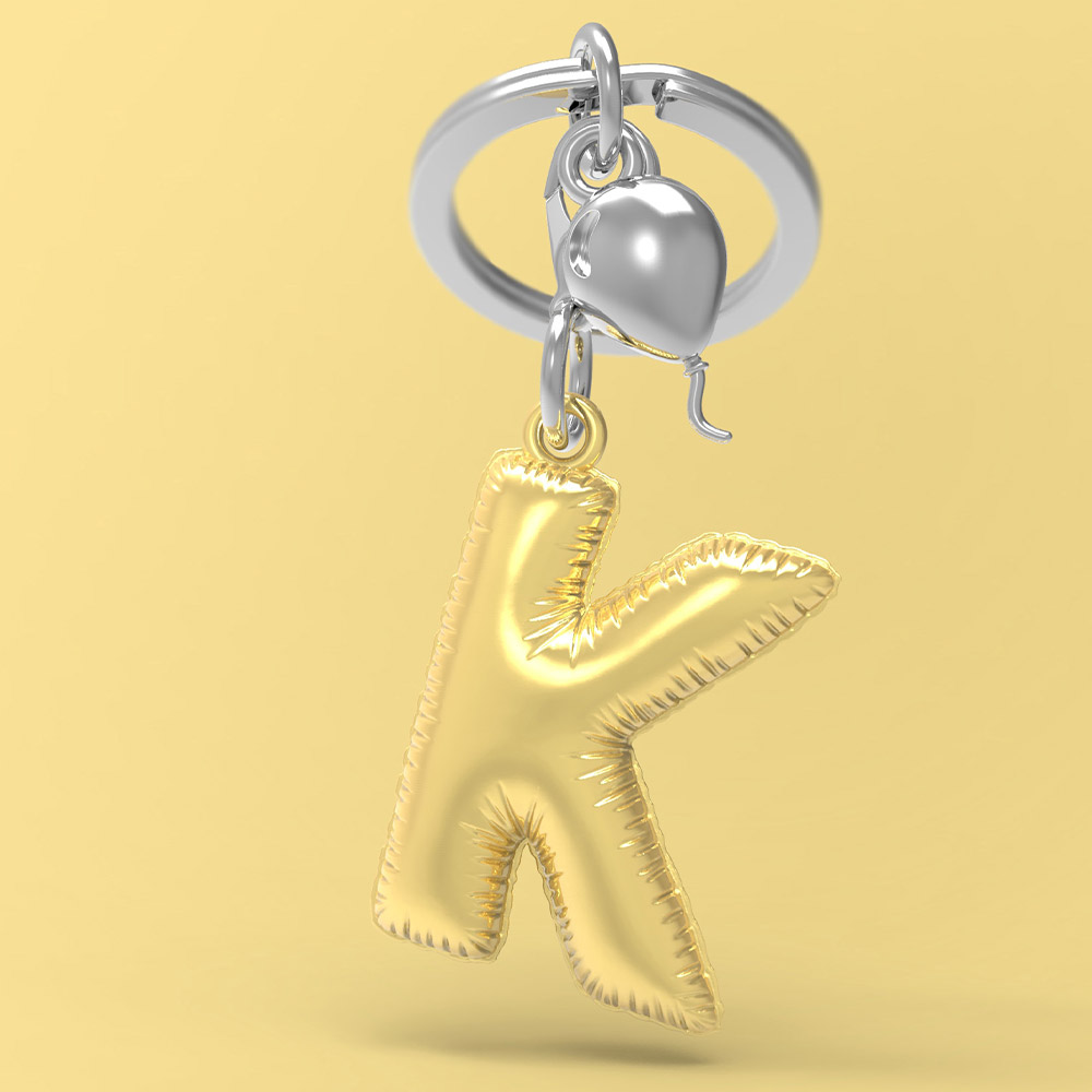Letter K Keychain