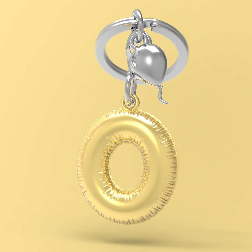 Letter O Keychain