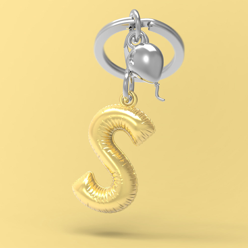 Letter S Keychain