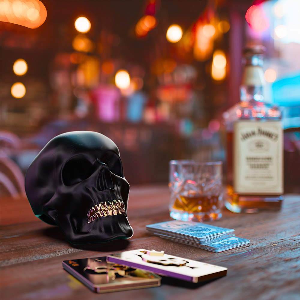 Skull Keychain - LIFESTYLE - KEYCHAINS - Metalmorphose