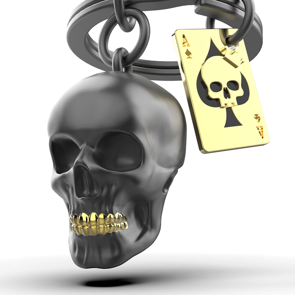 Skull Keychain - LIFESTYLE - KEYCHAINS - Metalmorphose