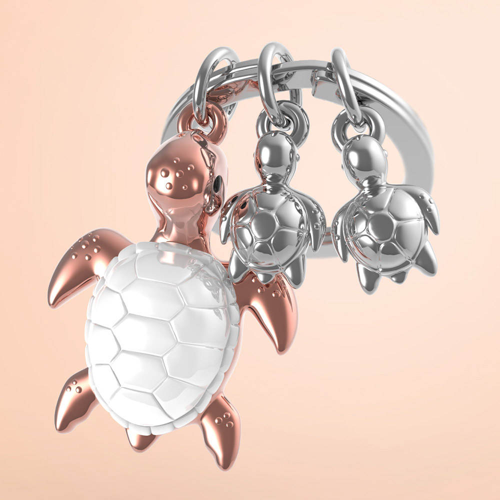Turtle Family Keychain