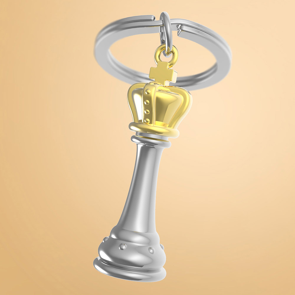 King Chess Keychain