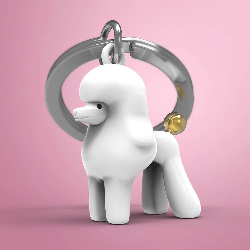 Poodle Keychain