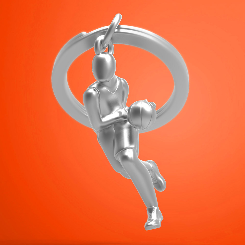 Basketball Player Keychain