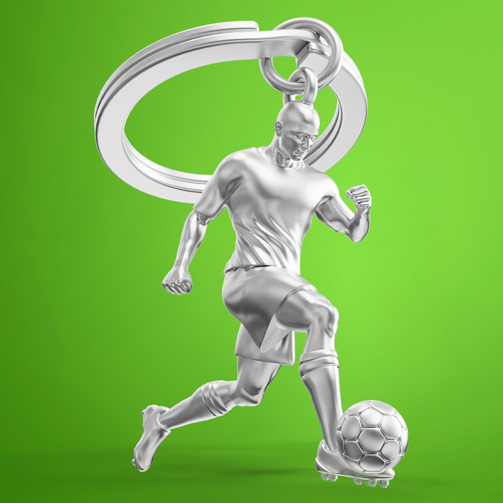 Football Player Keychain