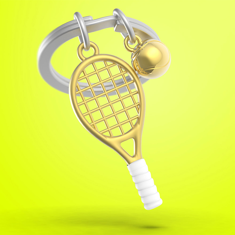 Tennis Racket Keychain