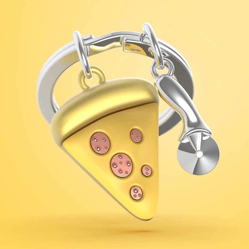 Pizza Slice Keychain
