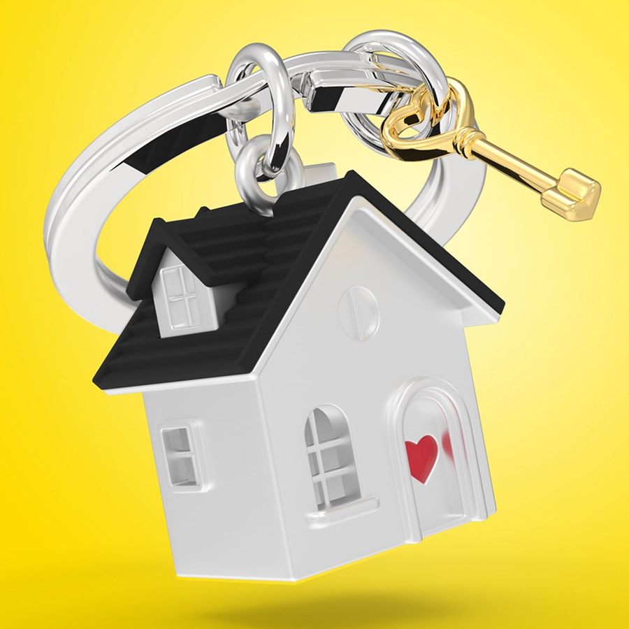 For Home Long Key Key Chain Home Keychain - LIFESTYLE - KEYCHAINS - Metalmorphose