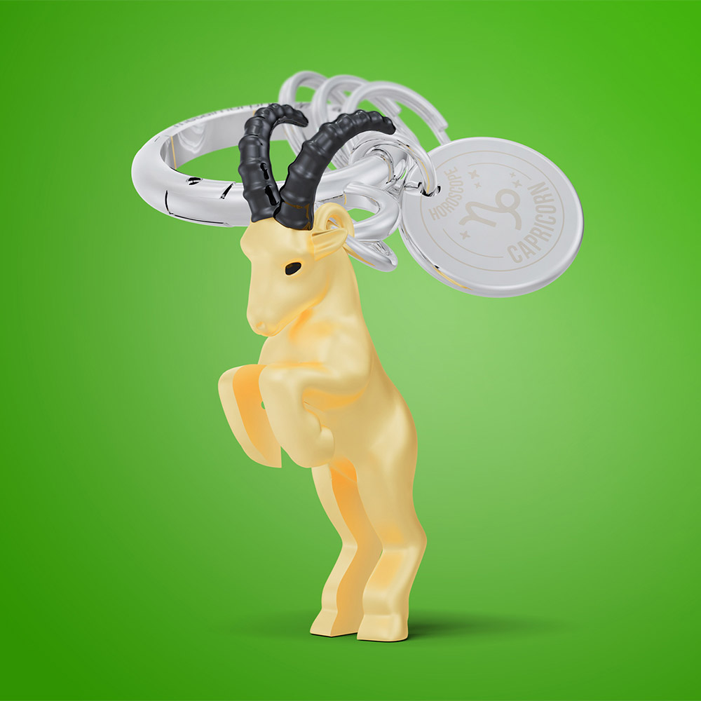 Capricorn Keychain