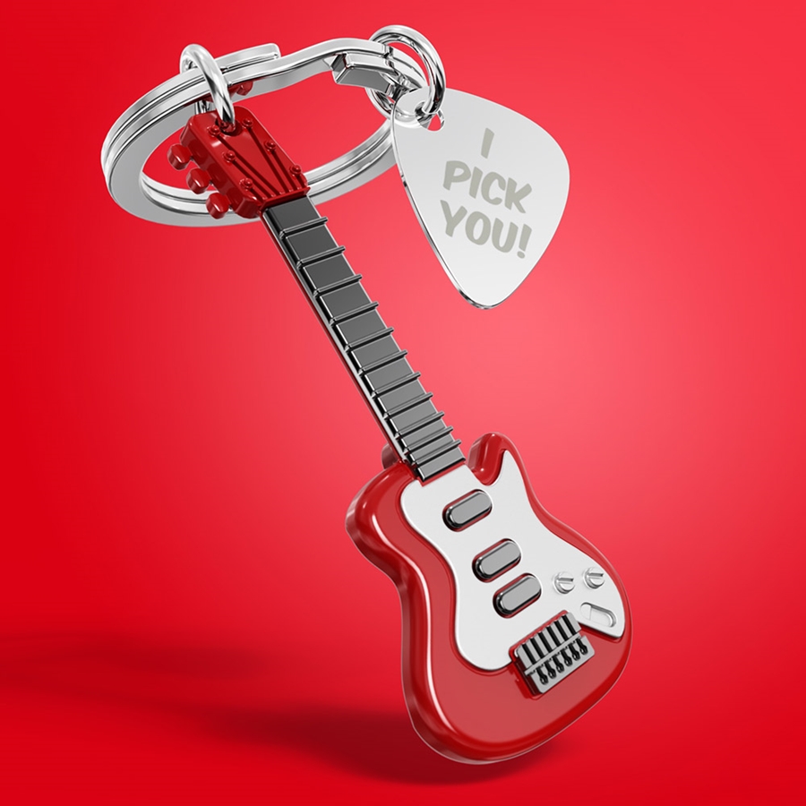 Electric Key Chain Electric Guitar Keychain - MUSIC - KEYCHAINS
