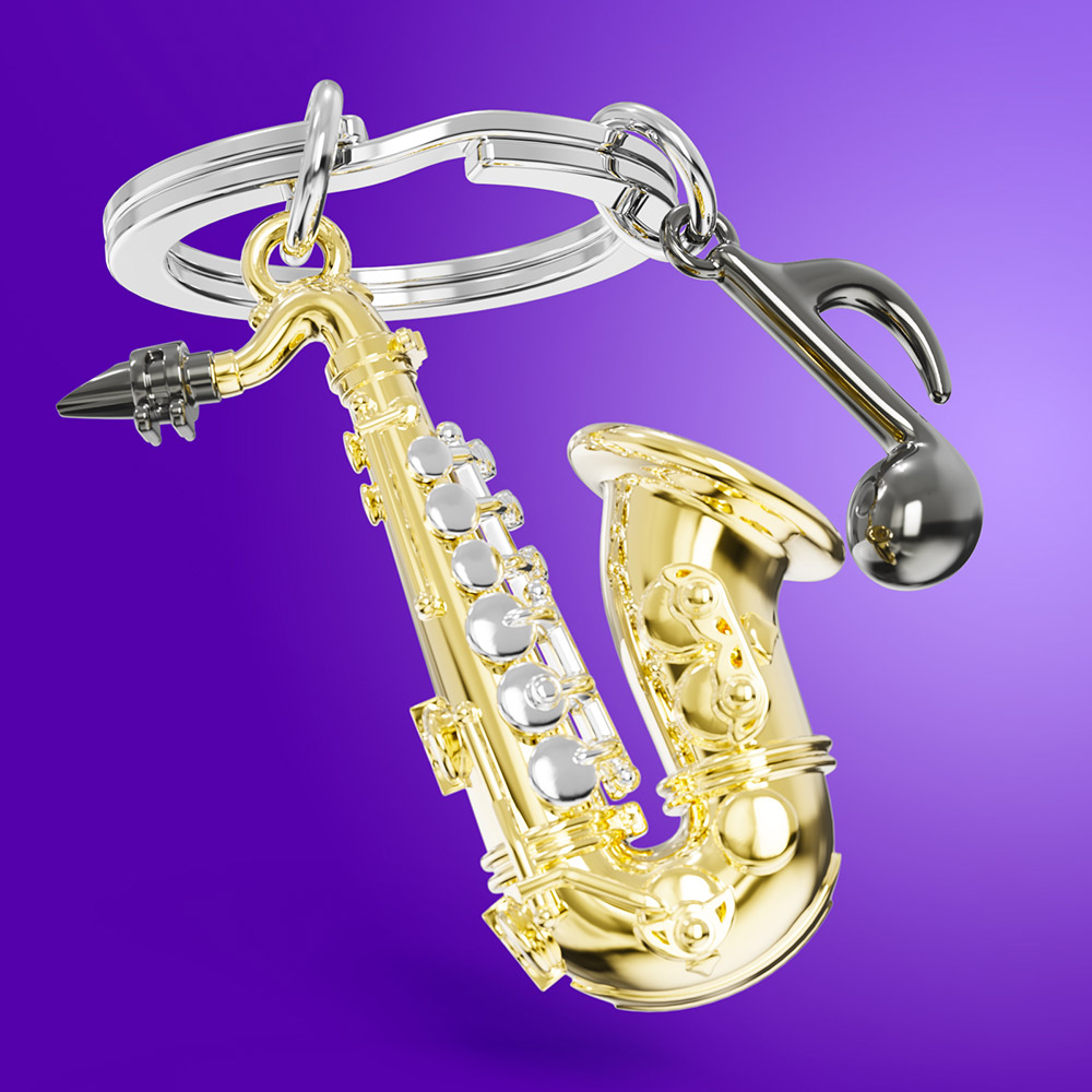 Saxophone Keychain