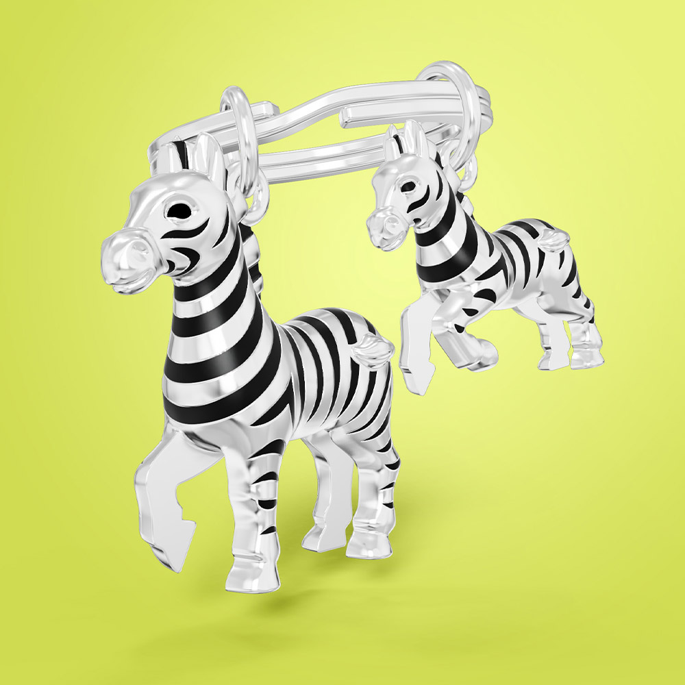 Zebra Keychain