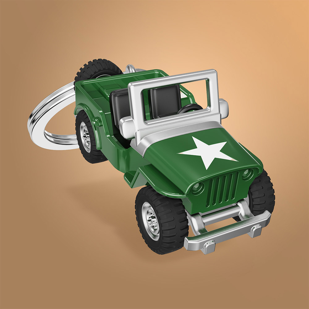 Army SUV Keychain