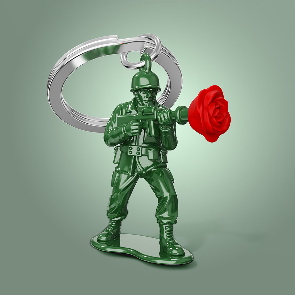 Soldier of Love Keychain