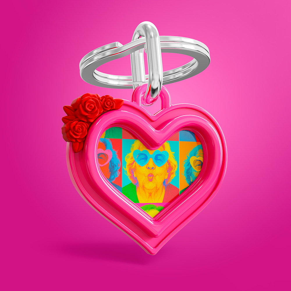 Heart Photo Frame Keychain