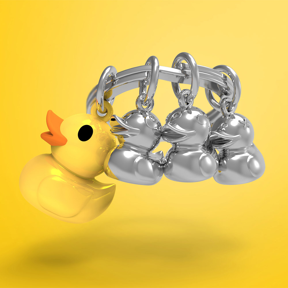 Duck Family Keychain