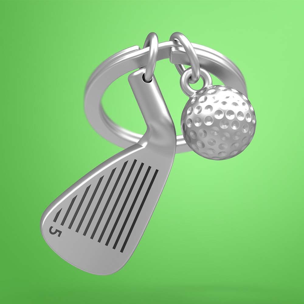 Golf Club Keychain