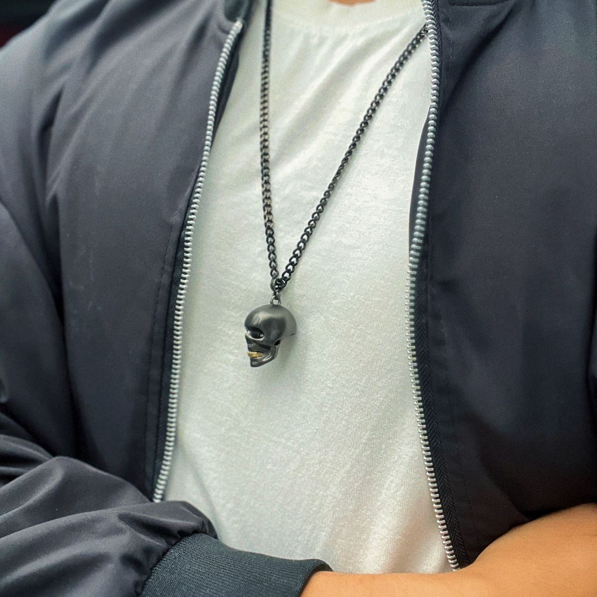 Skull On-Shirt Necklace