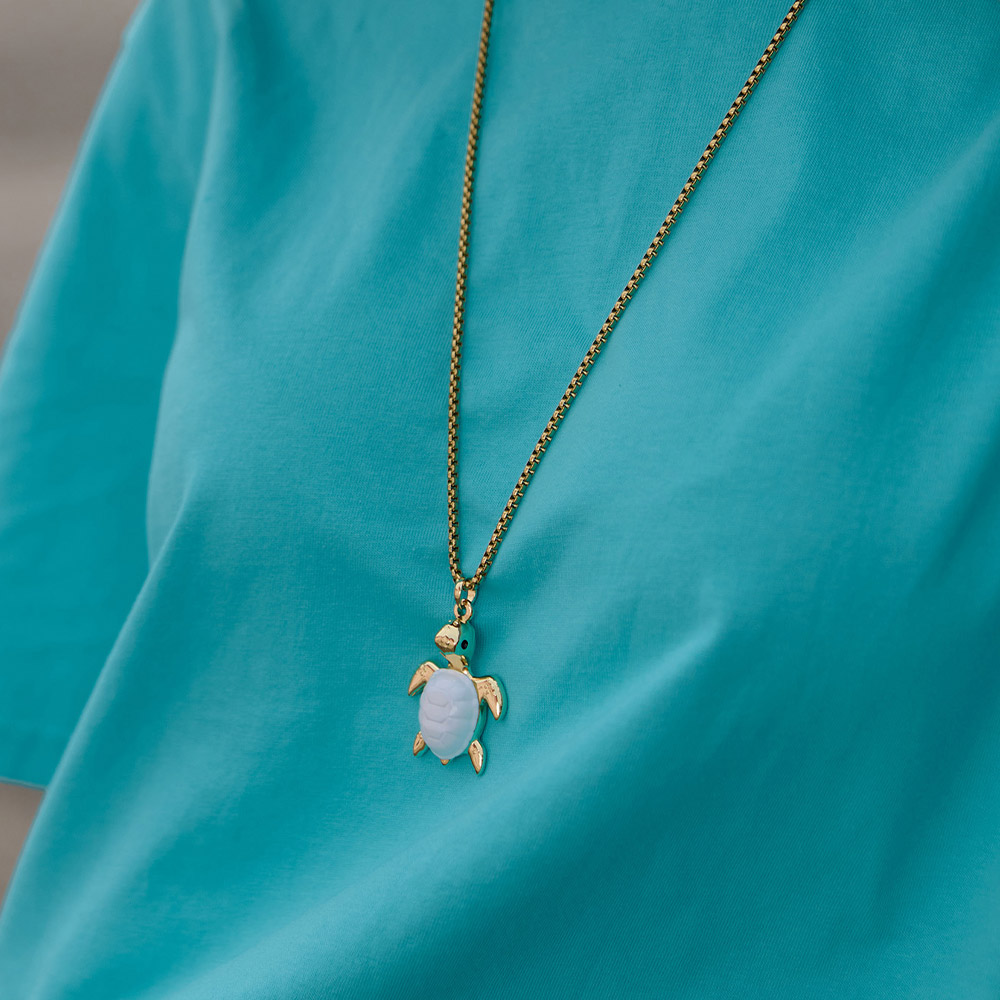 Turtle On-Shirt Necklace