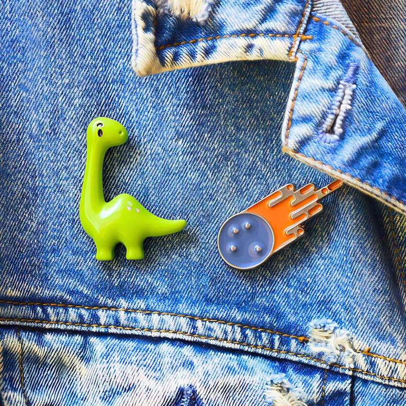 Dino Fashion Pin