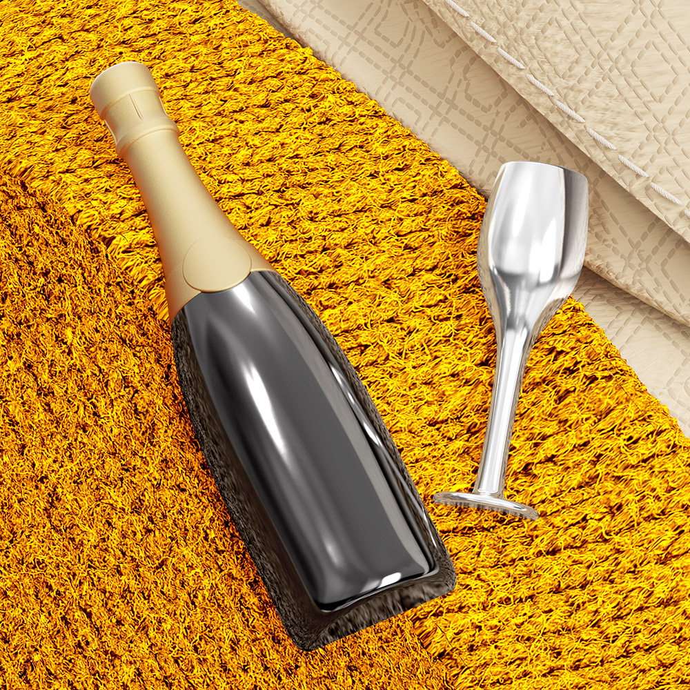 Champagne Fashion Pin