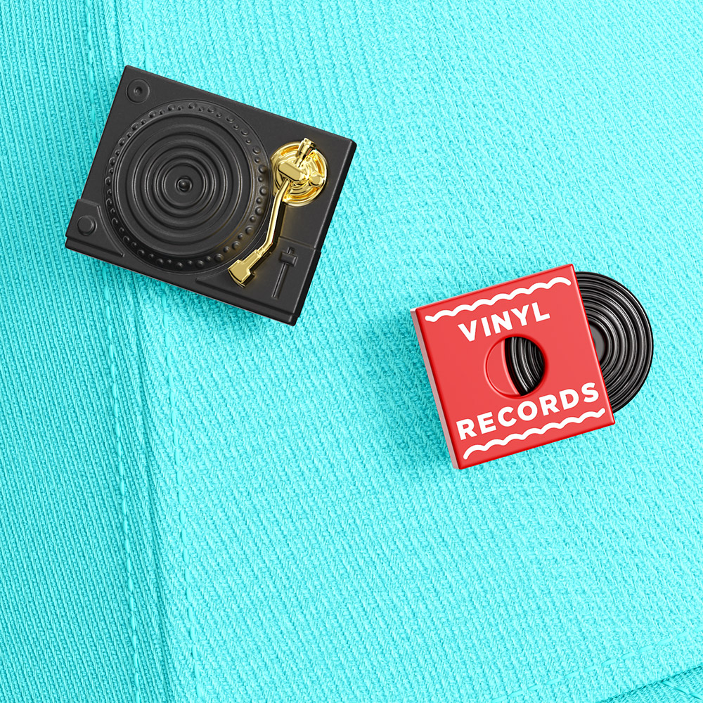 Vinyl Fashion Pin